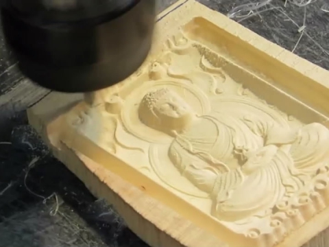 適用于木佛浮雕的臺(tái)式數(shù)控雕刻機(jī) 6090