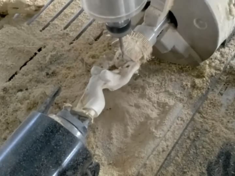 帶旋轉(zhuǎn)軸的小型數(shù)控雕刻機(jī) 3D 加工