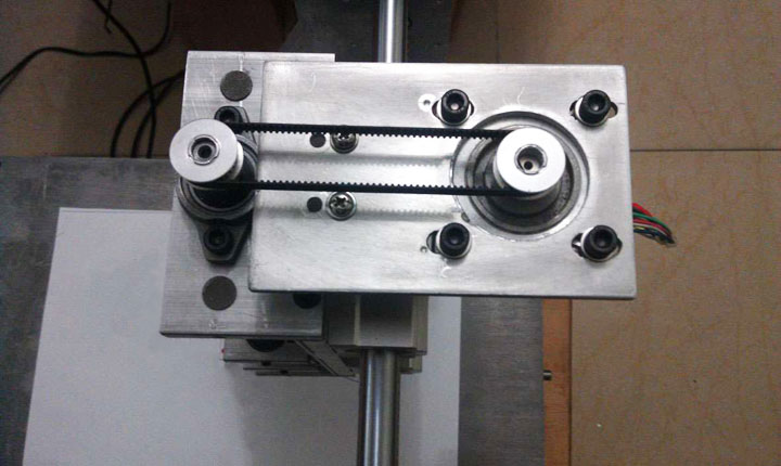 Z 軸步進電機帶同步輪和皮帶