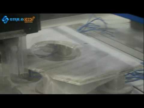 洗手池專用自動換刀數(shù)控石材切割機