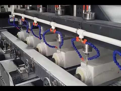 多頭 3D 大理石柱數(shù)控石材雕刻機(jī)