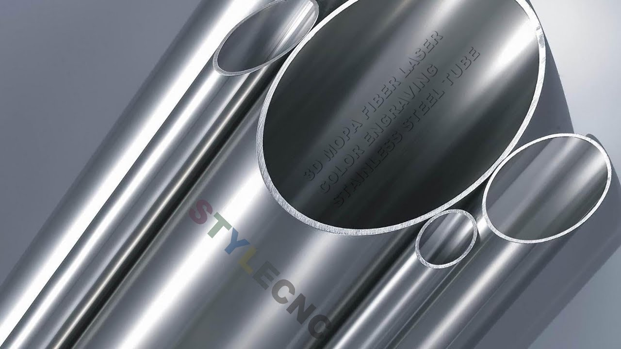 3D MOPA光纖激光在不銹鋼管上雕刻顏色